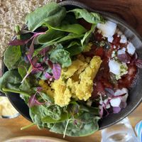 Shashouka with vegan feta  at T @ Hove in Hove