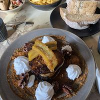 Banana pancakes! So good!  at T @ Hove in Hove