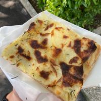 Potato pizza at Gli Integrali - Forno Pizzeria in Orvieto