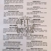Menu  at Fit-a-licious in Tulum
