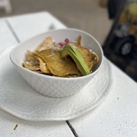 Chilaquiles   at Fit-a-licious in Tulum