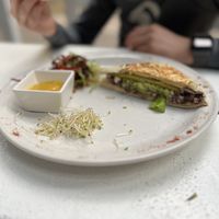 Vegan breakfast wrap  at Fit-a-licious in Tulum