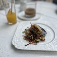 Vegan arepa  at Fit-a-licious in Tulum