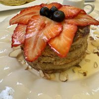 Vegan Red Kiss Pancakes   at Fit-a-licious in Tulum