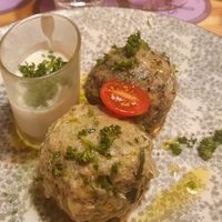Lauch- and Kräuterknödel at Fink's Südtiroler Knödelküche Zürich in Zurich