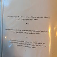 Note (in the middle) that you have to specify vegan at Fink's Südtiroler Knödelküche Zürich in Zurich