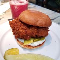 Vegan spicy chicken sandwich  at Public House in Ferndale