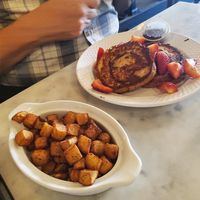 Vegan Strawberry 🍓 Shortcake Fench Toast at Public House in Ferndale