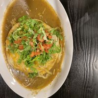 Stacked veggie enchiladas   at Verde Restaurant in Lihue
