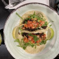 Taro and mung bean tacos   at Verde Restaurant in Lihue