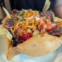 Taco salad at Verde Restaurant in Lihue