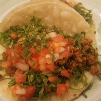 Vegan crumble taco, not on the menu, ask for vegan options at Verde Restaurant in Lihue