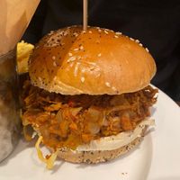 Pulled Mooshies burger #Veganuary at Hard Rock Cafe in West London