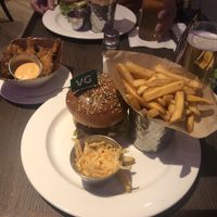 Magic bites and magic mushroom burger  at Hard Rock Cafe in West London