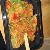 Peanut curry noodle w tofu   at High Thai in Brattleboro