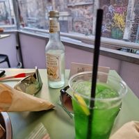 Green spritzer at PLANTE Lab in Catania