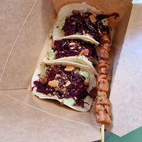 Vegan tacos at PLANTE Lab in Catania