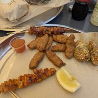 Amazing skewers 🤤 at PLANTE Lab in Catania