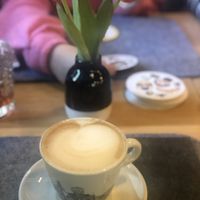 Cappuccino with oat milk   at Humboldt in Salzburg