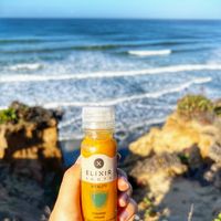 Turmeric ginger apple black pepper. That’s it!  at Elixir Shots in Newport Beach