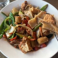  Drunken Noodles with tofu, very good and spicy  at Little Thai Kitchen in Darien