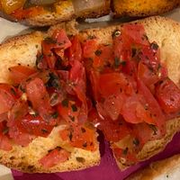 Tomatoes and basil   at Cantinetta Venegazzu in Treviso