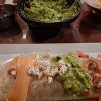 The vegan burrito and fresh-made guacamole at Plaza Azteca in Kill Devil Hills