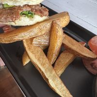 Beyond burger   at Seawiches Lounge Bar in Roatan