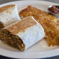 Breakfast Burrito at Biscuits Cafe in Canby