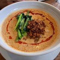 Tan-tan noodles with Soy Milk - This time they used soy meat instead of beans as a topping! at Rontanshuka in Ninohe