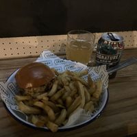 £20...  at Honest Burgers - Warren St in London