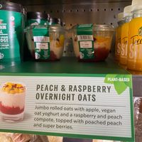 Vegan overnight oats at Starbucks in Birmingham