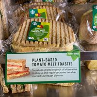 Plant based tomato toastie at Starbucks in Birmingham