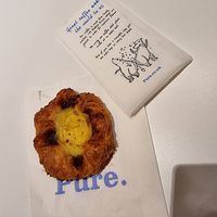 Vegan vanilla Danish pastry at LGW - Pure - Gatwick Airport - NT in Horley