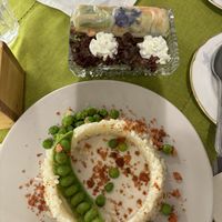 Brunch: Summer Roll with pea/wasabi and coconut ricee  at Rosebymary in Milan