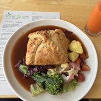Mushroom and chestnut wellington   at River Green Restaurant in Norwich