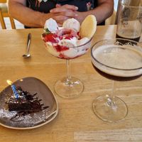 Puds and martini at River Green Restaurant in Norwich