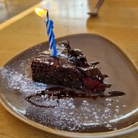 Free bday brownie at River Green Restaurant in Norwich