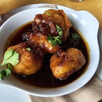 Cauliflower manchurian at River Green Restaurant in Norwich