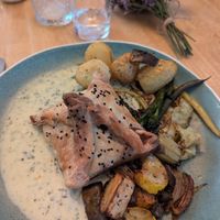 Chestnut and mushroom wellington  at River Green Restaurant in Norwich