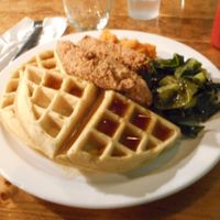 waffles at The Hogtown Vegan in Toronto