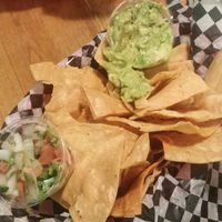 Chips 'n guacamole  at The Hogtown Vegan in Toronto