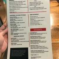Menu at The Hogtown Vegan in Toronto