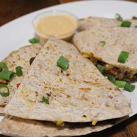 Black bean quesadilla at The Hogtown Vegan in Toronto