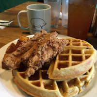 Chicken and Waffles at The Hogtown Vegan in Toronto