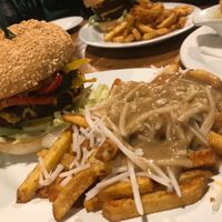 Thé burger was devine at The Hogtown Vegan in Toronto