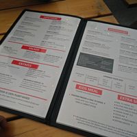 menu at The Hogtown Vegan in Toronto