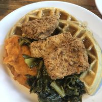 Unchiken Waffles at The Hogtown Vegan in Toronto