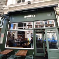 Outisde at Honest Burgers - Leicester Square in London