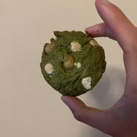 White chocolate macadamia matcha cookie  at Oromo Cafe - Bucktown in Chicago